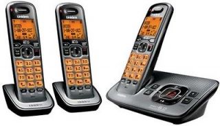 Uniden D1680 3 Cordless DECT 6.0 Phone Answering System Caller ID Used