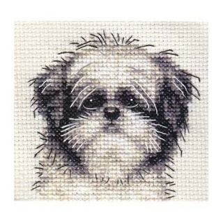 SHIH TZU puppy, dog ~ Full counted cross stitch kit, all materials