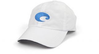 NEW COSTA DEL MAR PERFORMANCE ADJUSTABLE CAP HAT WHITE