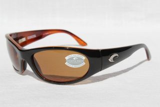 COSTA DEL MAR Swordfish 580P POLARIZED Sunglasses Black Tortoise/Amber 