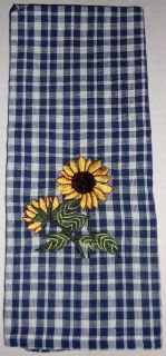 Kitchen Dish Towel Sunflower 100% Cotton
