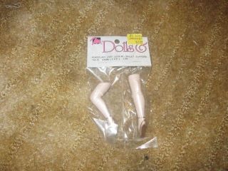   DOLL Porcelain LADY LEGS w/ BALLET SLIPPERS Parts Crafts Supply