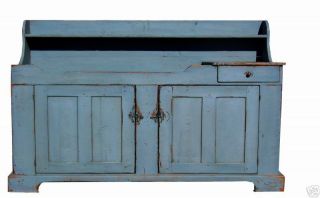 PAINTED ANTIQUE REPRODUCTION PRIMITIVE DRY SINK COUNTRY FARMHOUSE PINE 