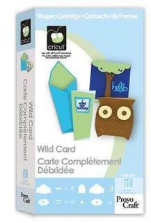 Cricut Wild Card Cartridge Brand New
