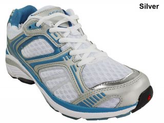 Ecco   XT 1010 Ladies Cross Training Shoe Silver/White/B​lue Euro 41 