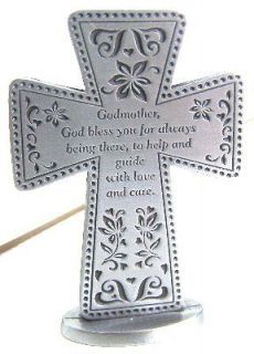 GODMOTHER Gift CROSS (pewter)