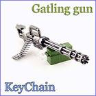 Cross Fire MINIATURE Metal model Avenger Gatling gun Keychain ring 