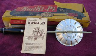 Vintage Kwiki Pi Maker Sandwich / Pie Maker / Camp / Toaster W/ Box 