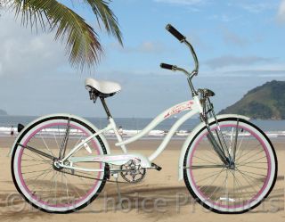Micargi 26 Ladies Bike Beach Cruiser Bicycle Comfort Bike Rover GTS 