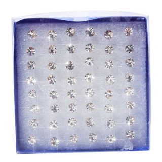 clear plastic stud earrings in Jewelry & Watches