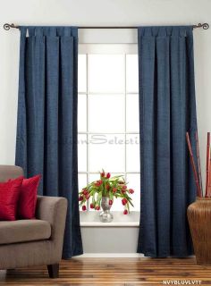 navy blue drapes in Curtains, Drapes & Valances