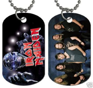 New Iron Maiden British Heavy Metal Dog Tag Necklace 2