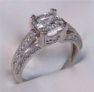 asscher cut diamond rings