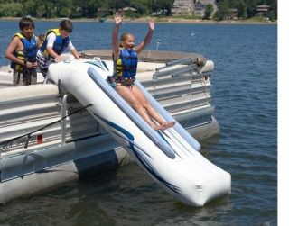 NEW Rave Sports 00001 Pontoon Boat 10 Inflatable Water Slide w 