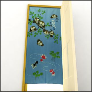 Home Deco Japanese Style Door Window Curtain Summer Noren 170cm X 85cm