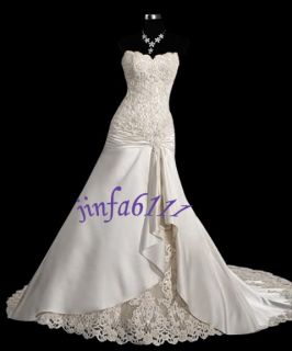 Custom New white ivory wedding dress custom size2 4 6 8 10 12 14 16 18 