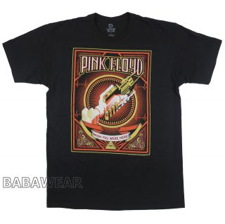 Pink Floyd T Shirt Wish You Were Here Rock Band Black BABA