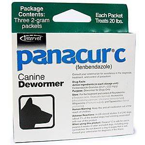 Panacur C Canine Dewormer 2 Gram (3 Packets)