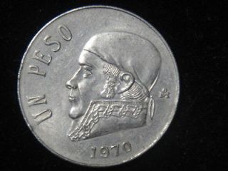 ESTADOS UNIDOS DE MEXICO  UN 1 PESO COIN FROM 1970