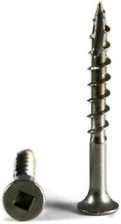 Stainless Steel Square Drive Wood Deck Screws #10 x 3 1/2 Qty 25
