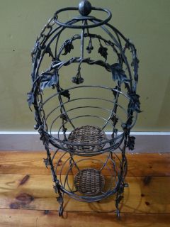 Decorative 2 Tier Metal Fruit Hanging/Tablet​op Basket