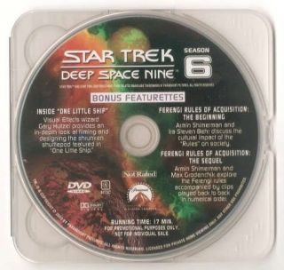 Best Buy Bonus DVD (Star Trek Deep Space Nine Season 6) DS9 9 Disc 