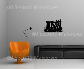 CHESS DONT MOVE TOO SOON WALL STICKER DECORATIVE DECAL