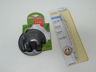  Bakeware Animal Baking Pan, Elephant, and Candy/ Deep Fry Thermometer
