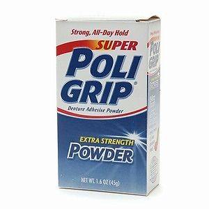 Super PoliGrip Denture Adhesive Powder 1.6 oz