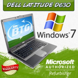 Dell D630 Laptop Computer Pc Core 2 Duo 1.8 GHz 2 GB Ram 80Gb Dvd WiFi 