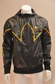 Adidas Originals Cut & Sew Mens Hooded Windbreaker Jacket Black 
