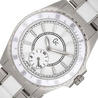 GUESS Collection Swiss Made White Ceramic Womens Watch Steel I29005L1 