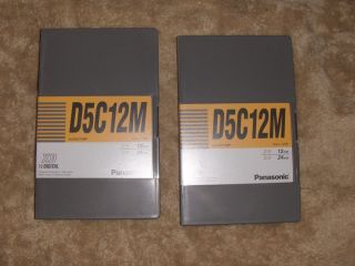   XD digital D5C 12M D5 AJ D5C12MP 1/2 Metal Tape   Video Cassette