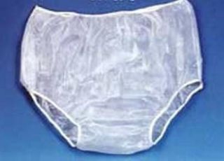 ADULT WATERPROOF PLASTIC PANTS~Underwea​r~Diaper~Med, ​Lg. XLg 