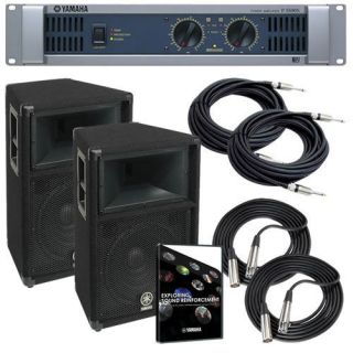 Yamaha P3500S Stereo Power Amplifier w/ S112V Speakers AUDIO 
