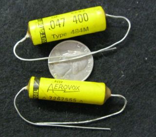   .047 400v Wax Paper Capacitor Audio Guitar Amp NOS Vintage Type 484