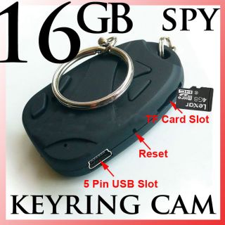 16 GB HD Spy Digital Remote video camera camcorder fob Mini Cam 