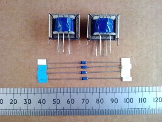   Transformer and 4 X BAT48 Schottky Diodes; Ring Modulator Kit Of Parts