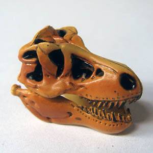   SKULL T.rex King Lizard dinosaur Mini 3D Art figure Japan Kaiyodo