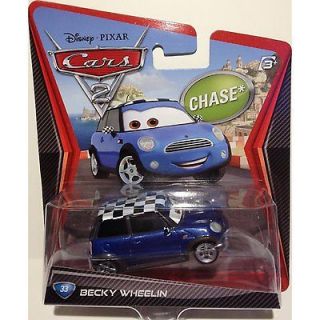 Disney Pixar Cars 2   BECKY WHEELIN #33 Mini Cooper   155 Scale 