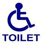 Disabled Toilet WC Bathroom Sticker Disability  Mobility Sign 