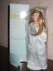   Tale Collection Porcelain Cinderella Doll & Stand NIB Hand Crafted