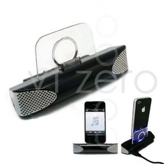 Dock Stand Compact  Speaker Charger LED for Apple iPhone 3 3GS 4 4G 