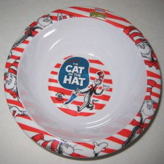 CAT IN THE HAT CEREAL BOWL KRAFT MACARONI & CHEESE DISH, DR SEUSS 