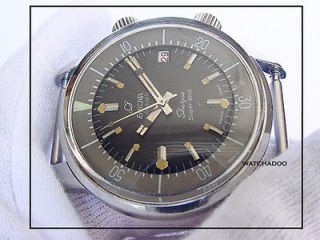   Vintage 60s Enicar Sherpa Super Dive Compressor Automatic Watch