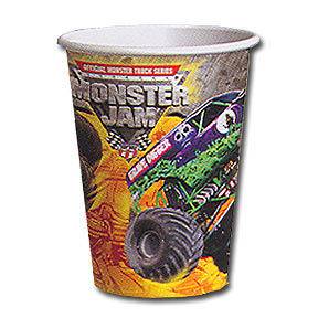 Monster Truck Jam Party Supplies HOT / COLD PAPER CUPS