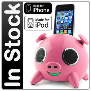   iPIG DOCK SPEAKER FOR iPHONE 3G 3GS 4 4S iPOD TOUCH DOCKING APPLE UK