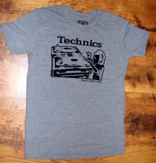 Technics Teach Them Well Gray DJ Tee Shirt Adult Sizes by CHASER New