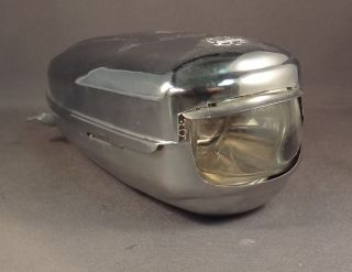 Vintage Head Light For Bikes Handlebar Mount Battery Powered Royce 