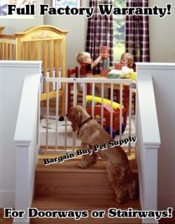 North States Wood Stairway Swing Child Dog Gate #4630
